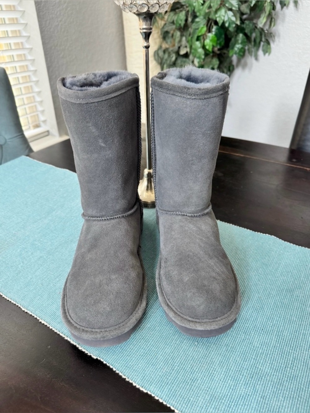 BearPaw shearling boots size 10